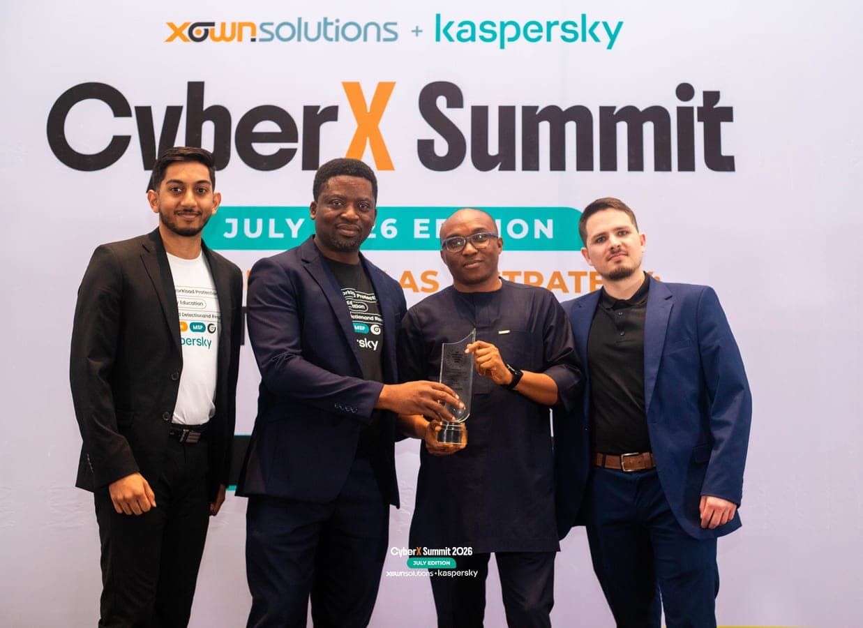 Speakers on stage at CyberX Summit